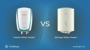 Instant Water Heater vs Storage Water Heater Comparison by TechBinger