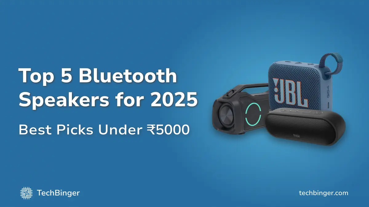 5 Best Bluetooth Speakers Under ₹5000 for 2025